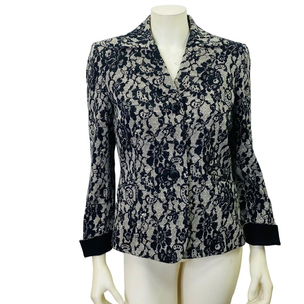 JONES STUDIO FLORAL BLAZER SIZE 6‎